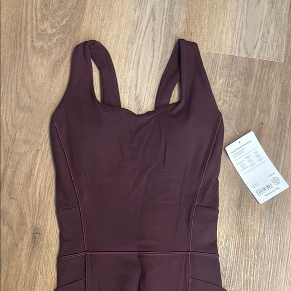 Athleta Burgundy Jumpsuit NWT XS - Picture 4 of 6